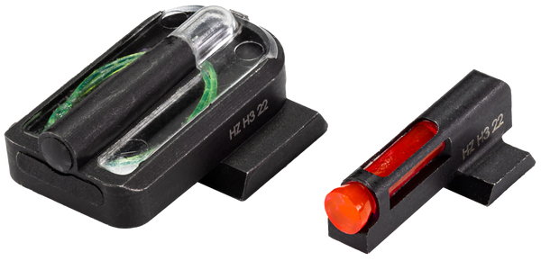 HiViz RGMFD21 FastDot  H3  Red/Fiber Optic Green Tritium Black Frame Fits Ruger Max-9