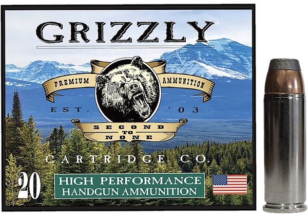 Grizzly Ammo GC45C+P10   45Colt+P 300gr Bonded Flat Point 20 Per Box/10 Case