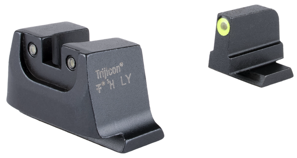 Trijicon SA240C601149 Suppressor/Optic Height Sights  Green/Tritium Yellow Outline Front Sight-Green/Tritium Black Outline Rear Sight Smith & Wesson M&P C.O.R.E./ M&P M2.0