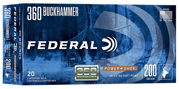 Federal Power-shok 360 - Buckhammer 200g Sp 20rd 10bx/c