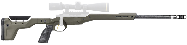Mdt Sporting Goods Inc 107837CKG HNT26 Chassis System Cobalt Green Fits Howa 1500 SA/ Weatherby Vanguard Compatible w/ AICS Mags Short Action Standard