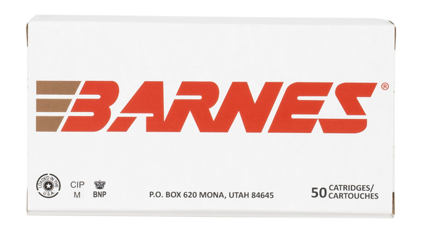 Barnes 9mm 115gr JHP - 50rd 10bx/cs