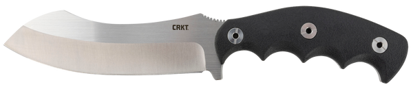CRKT 2866 Catchall  5.51" Fixed Sheepsfoot Plain Brushed Satin 8Cr13MoV SS Blade/Black GRN w/Rubber Overlay Handle Includes Sheath