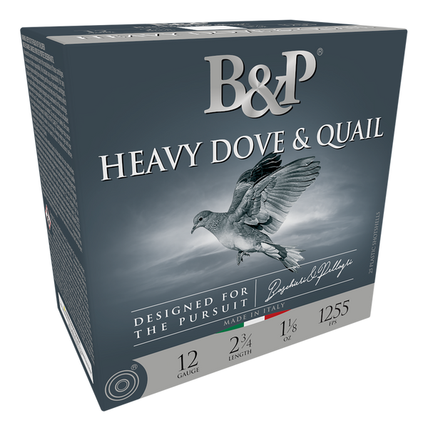 B&P 12B18D6 Heavy Dove & Quail  12Gauge 2.75" 1 1/8oz 6Shot 25 Per Box/10 Case