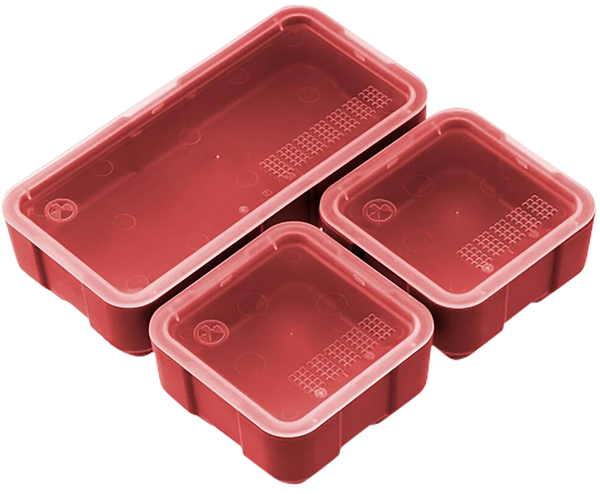 DAKA GRID BINS 2X2/2X4 RED