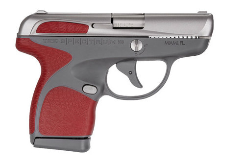 Taurus Spectrum .380 acp Stainless Steel Slide - Gray Frame - Red Inserts