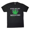 Give Me My Medicine Heart & Leaf Vintage Black Shirt - Medium