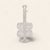 12-inch clear glass double barrel water pipe with bowl — GreenRX™ Madison WI