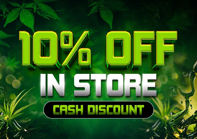 THC and THCA concentrate cash discount promotion at GreenRx Wisconsin dispensaries