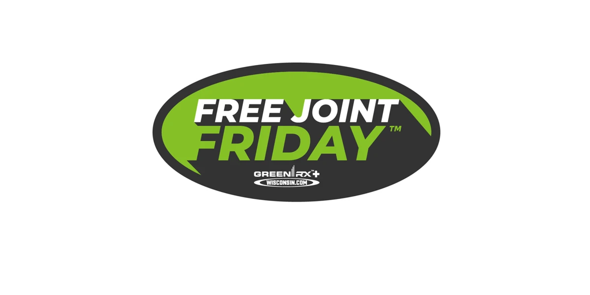 Free Joint Friday at GreenRX Madison Wisconsin - weekly THCA pre-rolled joint promotion