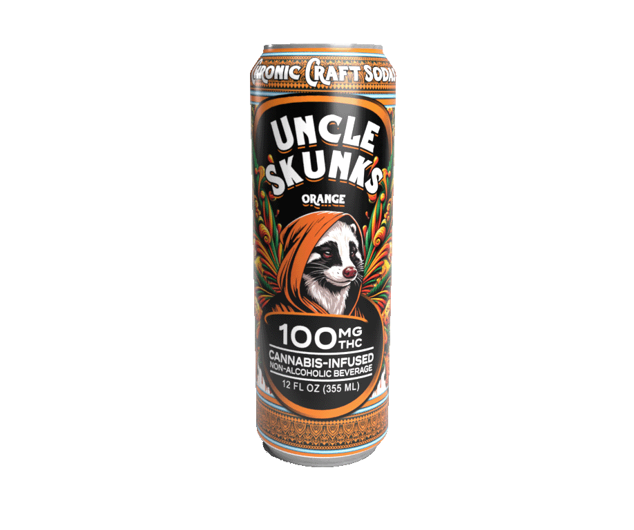 Uncle Skunks Orange THC Soda Drink