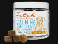 Soothe Your Furry Friends: Fetch Full Spectrum CBD Calming Soft Peanut Butter Flavored Pet Chews for Dogs and Cats