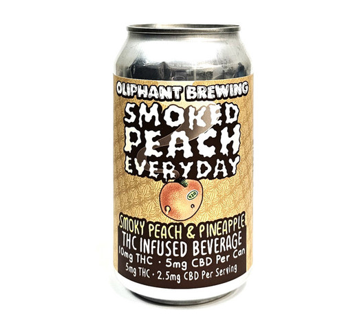 Smoked Peach THC Infused Beverage Drink
