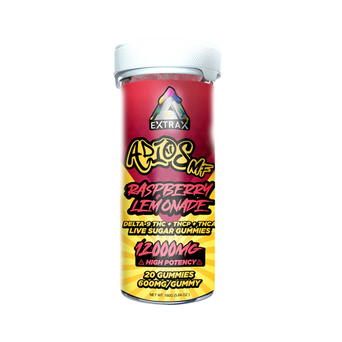 Adios Raspberry Lemonade THCA Gummies - 12000mg