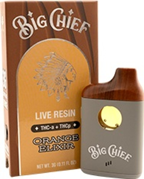 THC 3g Disposable Vape By Big Chief Orange Elixir