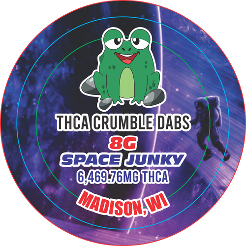 Blazed Frog - Space Junky THCA Crumble 8g Bucket