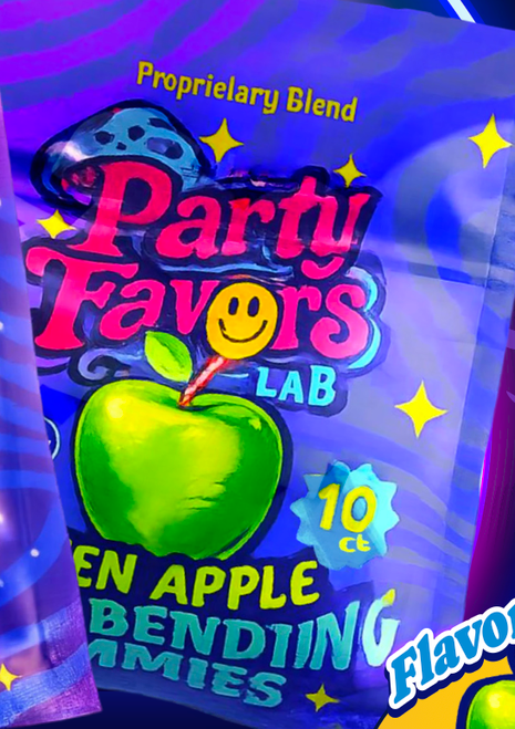 Mushroom Party Favor Edibles Green Apple