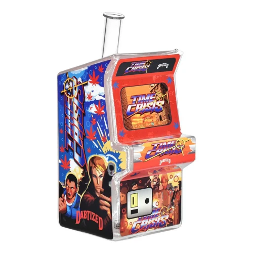 Arcloudz arcade design glass water pipe for dabbing THCA concentrates at GreenRx Madison