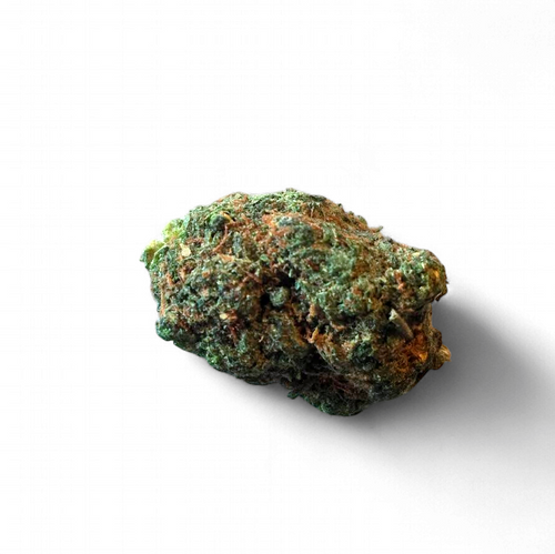 1/8th ounce jar of Wonderbread THCa flower by GreenRX Madison, showing frosted, trichome-heavy Sativa-dominant hybrid buds with sweet, citrus aromas.