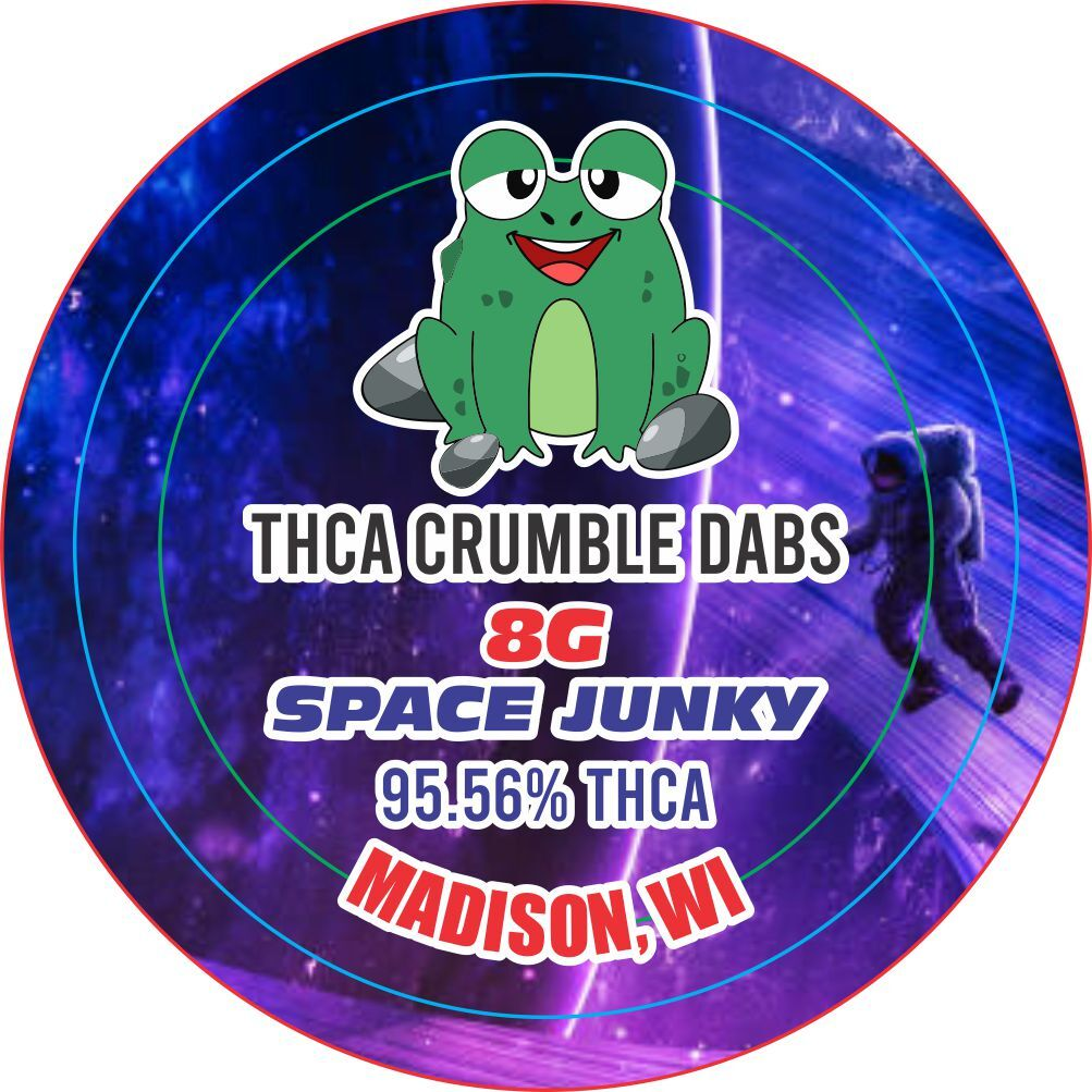 THCA Crumble Dabs 8G Space Junky 95.56% THCA &mdash; Madison, WI | GreenRX&trade;