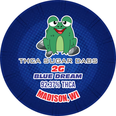 Blue Dream Sugar Dabs THCA Madison WI Blazed Frog™