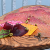 Beetroot cured Gravadlax