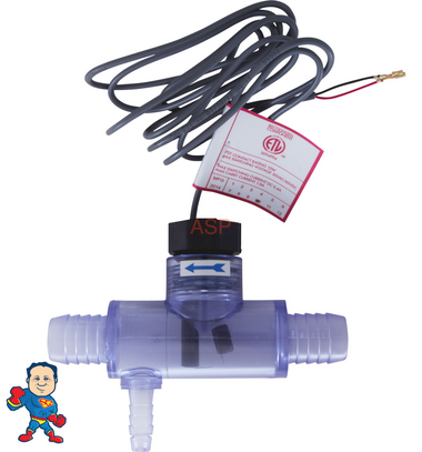 Flow Switch Sundance Jacuzzi 3/4"MPT with 3/4B x 3/4"B x 3/8"b Tee