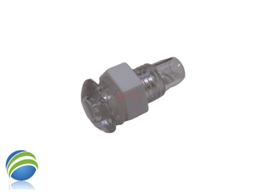 Light Wall Fitting, RD, Mini POL, 1/2" Hole Size, 11/16" Face Diameter, Clear, Lens, Point of Light