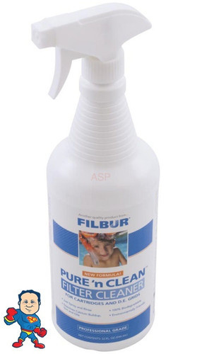 Cartridge and Grid Cleaner, Filbur, Pure & Clean, 32oz.