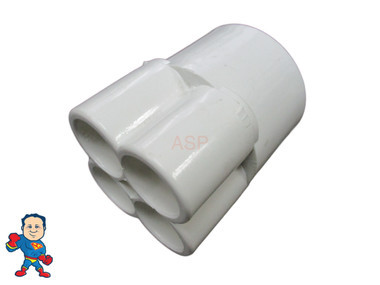 Manifold, 1/2" Slip, 4 Port, Transition, 1-1/2" Slip