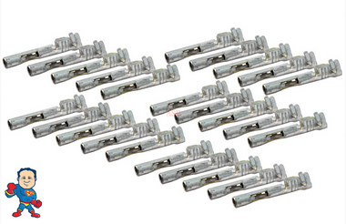 Pin, Female, AMP, 14-20 AWG, Bag of 25, Plug, Connector