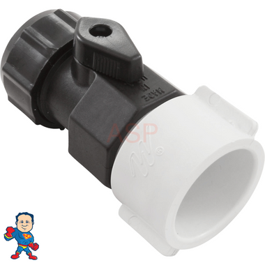 Drain Valve, Waterway, 3/4"slip x Garden Hose with Cap, On/Off, Spa Drain