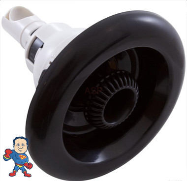 Jet Internal, Waterway, Power Storm, 5" face diameter, Directional, Smooth, Black