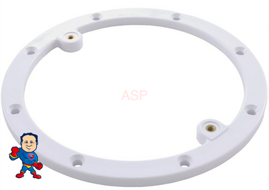 Main Drain Frame, Hayward, 7-3/4"dia, Round, White