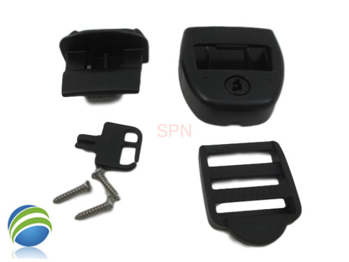 (1) Spa Hot Tub Cover Latch Strap Repair Kit & Key Hot Spring Caldera Video How To