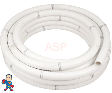 Flexible PVC Pipe, 1" x 50Ft, Flex