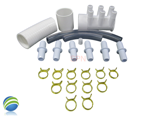 Manifold Hot Tub Spa Dead End x 2" Slip (6)3/4" Coupler Kit Video How To