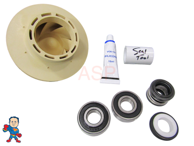 Spa Hot Tub Pump 2.5HP Impeller & Seal Kit May 2009+ Jacuzzi® Premium or Sundance® Video How To This pump will have WUA400I WUA400-II and will also have one of these numbers on it. 6500-352, 6500-363, 6500-365, 6500-367