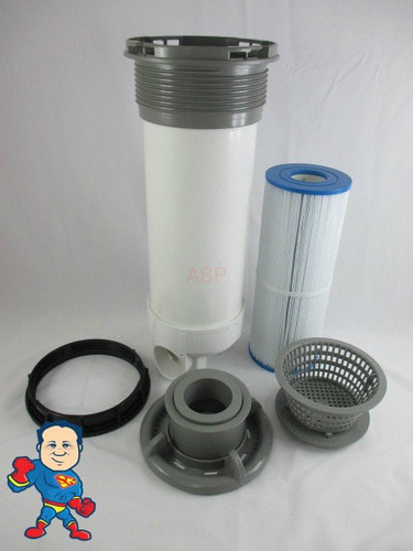 Skim Filter, Waterway, Dyna-Flo, Top Mount, 25 Sq Ft, 2"Slip, 15GPM's, Gray