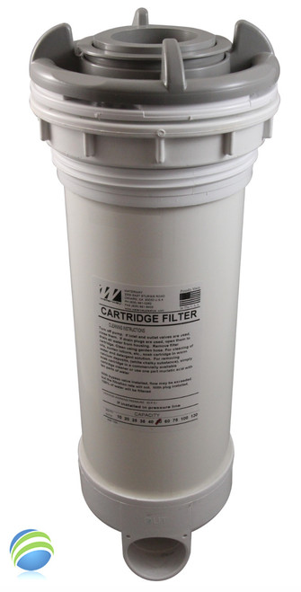 Skim Filter, Waterway, Dyna-Flo, Top Mount, 25 Sq Ft, 2"Slip, Gray, 19 5/8", Floating Weir