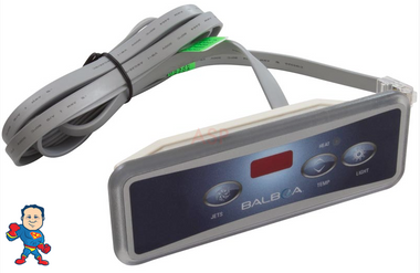 3 Button, Topside, E4, Balboa, Lite Duplex Digital, (1) Pump, Temp, Light