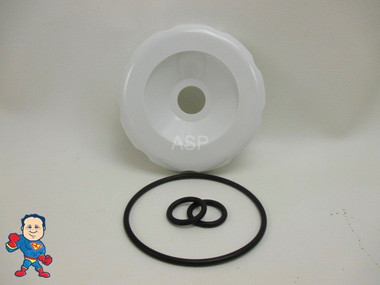 Dimension One D1 D-1 Diverter Cap & O-Ring Kit White Spa Hot Tub Part