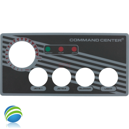 Overlay, No Temp Display, 4-Button, Analog Topside Control, Air, Tecmark, Command Center