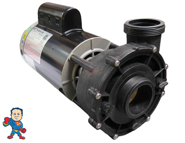 WUA400II, 6500-367, 56Fr Jacuzzi® Sundance Intertek Baseless Pump 2" X 2" 2 Speed 230V