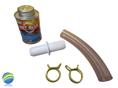 3/4" Tubing Barb Connect Kit with Glue, 3/4" x 3/4" Smooth Barb with Clamps and Tubing