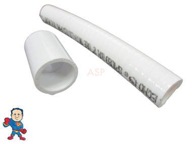 Spin To Win, Kit, 1/2" Flex Pipe, 3/4" OD,  6" length for Manifolds and Waterfall or Air Control Valves