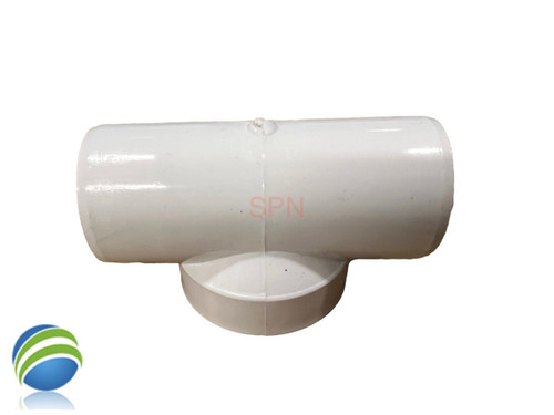 Jacuzzi Style Tee, 1" Slip x 2" Slip x 1" Slip, Short Socket