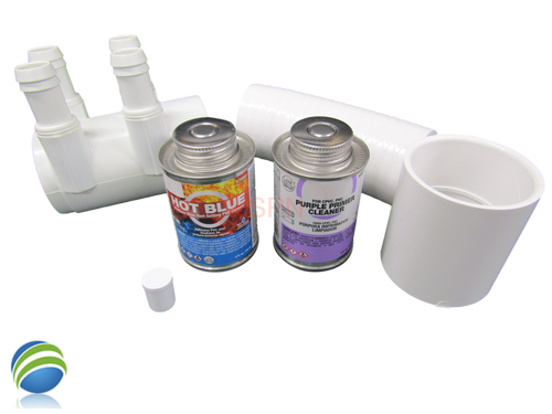 Water Manifold, Base Glue Kit , 2"spg x Dead End x (4) 3/4" Coupler Video How To