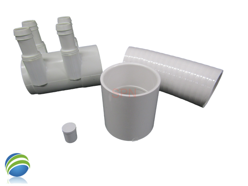 Water Manifold, Base Kit , 2"spg x Dead End x (4) 3/4" Coupler Video How To