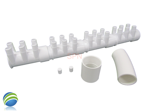 Water Manifold, Base Kit,  2" with (24) 3/4" Outputs & Coupler Video How To